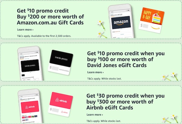 Amazon 活动:购买价值$100 的 David Jones eGift Cards – Get $10 Promo Credit!