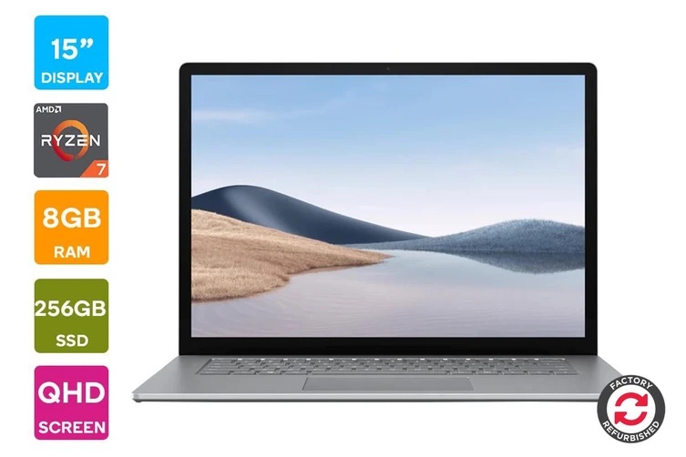 （Refurbished）Microsoft 微软 Surface Laptop 4 15英寸笔记本电脑 触控屏轻薄本（R7/8GB/512GB）- 6折优惠！